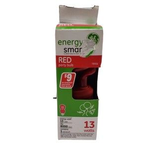 GE Lighting 78956 Energy Smart CFL Party Light 13-Watt Red 1-Pack Lady Of Night